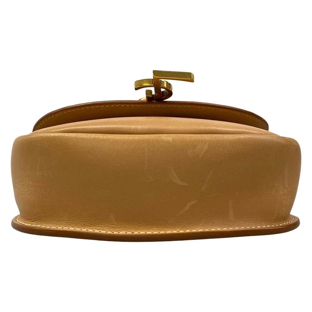 Saint Laurent PARIS Kaia Small Satchel Shoulder Bag 619740 Cream Light Brown - Picture 5 of 15
